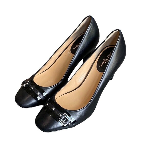 Cole Haan Black Leather Heels‎ Size 10.5 - Picture 1 of 7